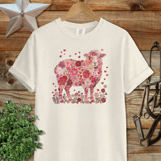 Flowers & Hearts - Sheep Signature Tee