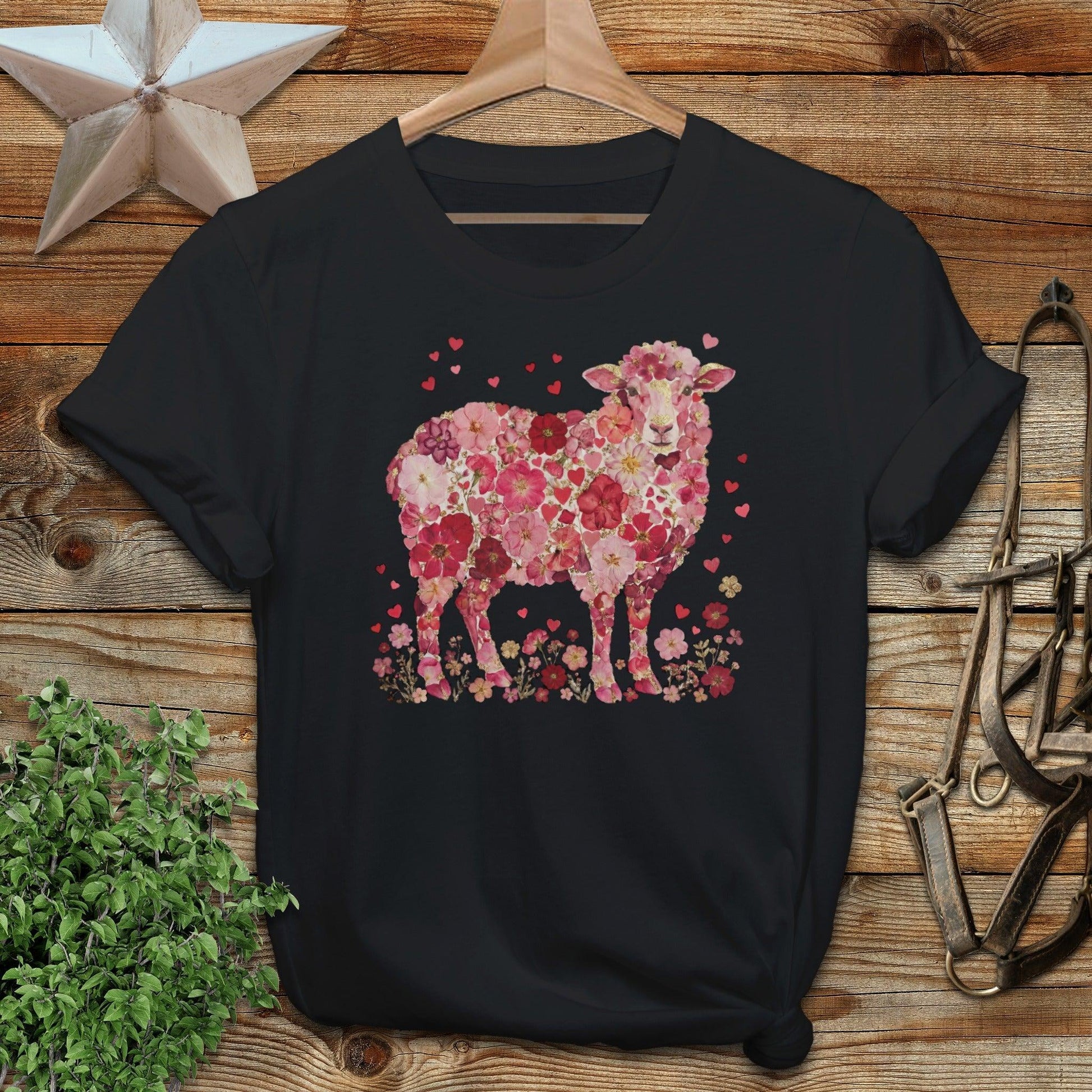 Flowers & Hearts - Sheep T-Shirt