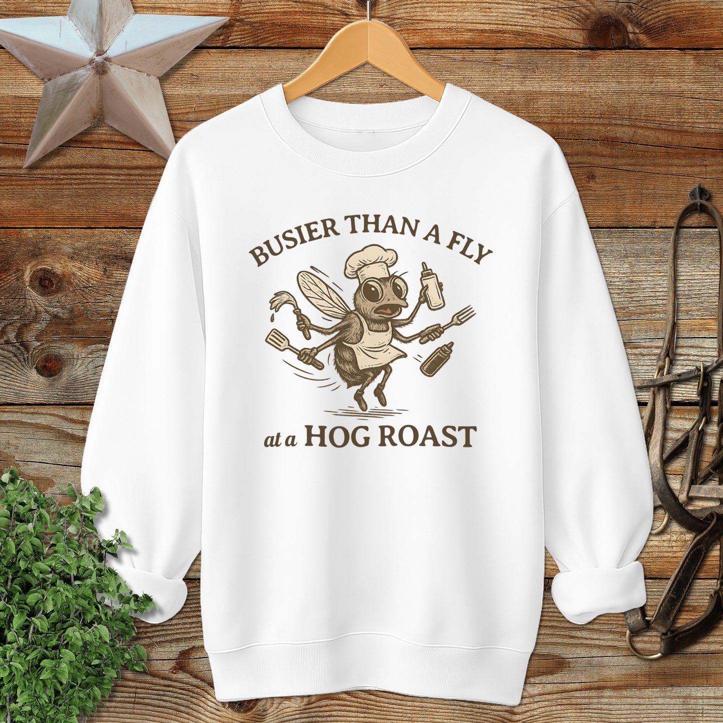 Fly at a Hog Roast Sweatshirt