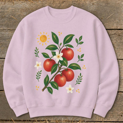 Folk Art Apples Sweatshirt