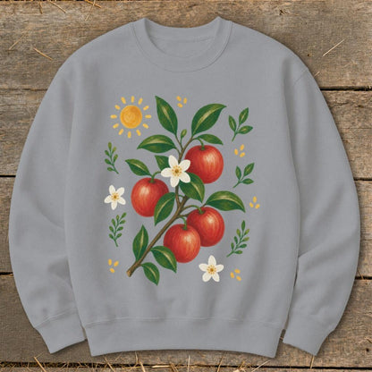 Folk Art Apples Sweatshirt