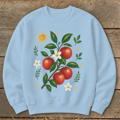 Folk Art Apples Sweatshirt
