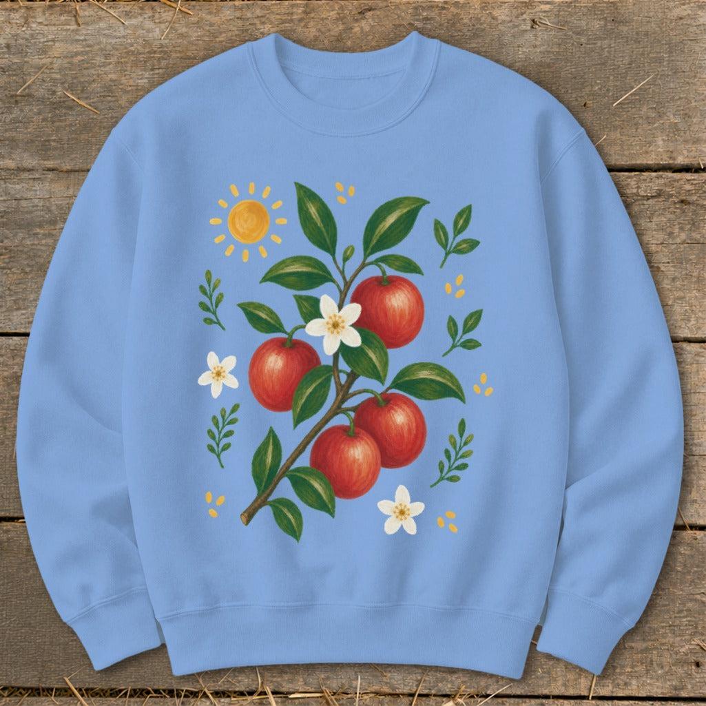 Folk Art Apples Sweatshirt