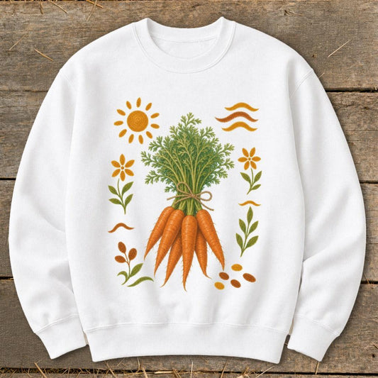 Folk Art Carrots Sweatshirt