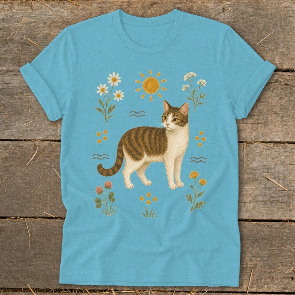 Folk Art Cat Softstyle Tee