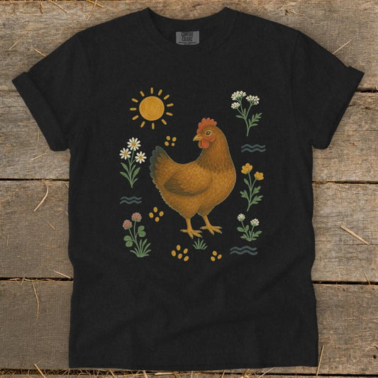 Folk Art Chicken Signature Tee