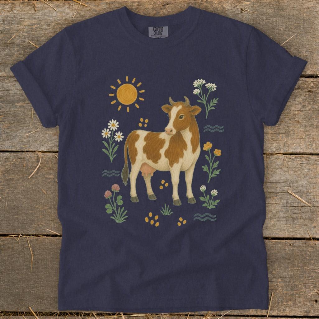 Folk Art Cow Signature Tee