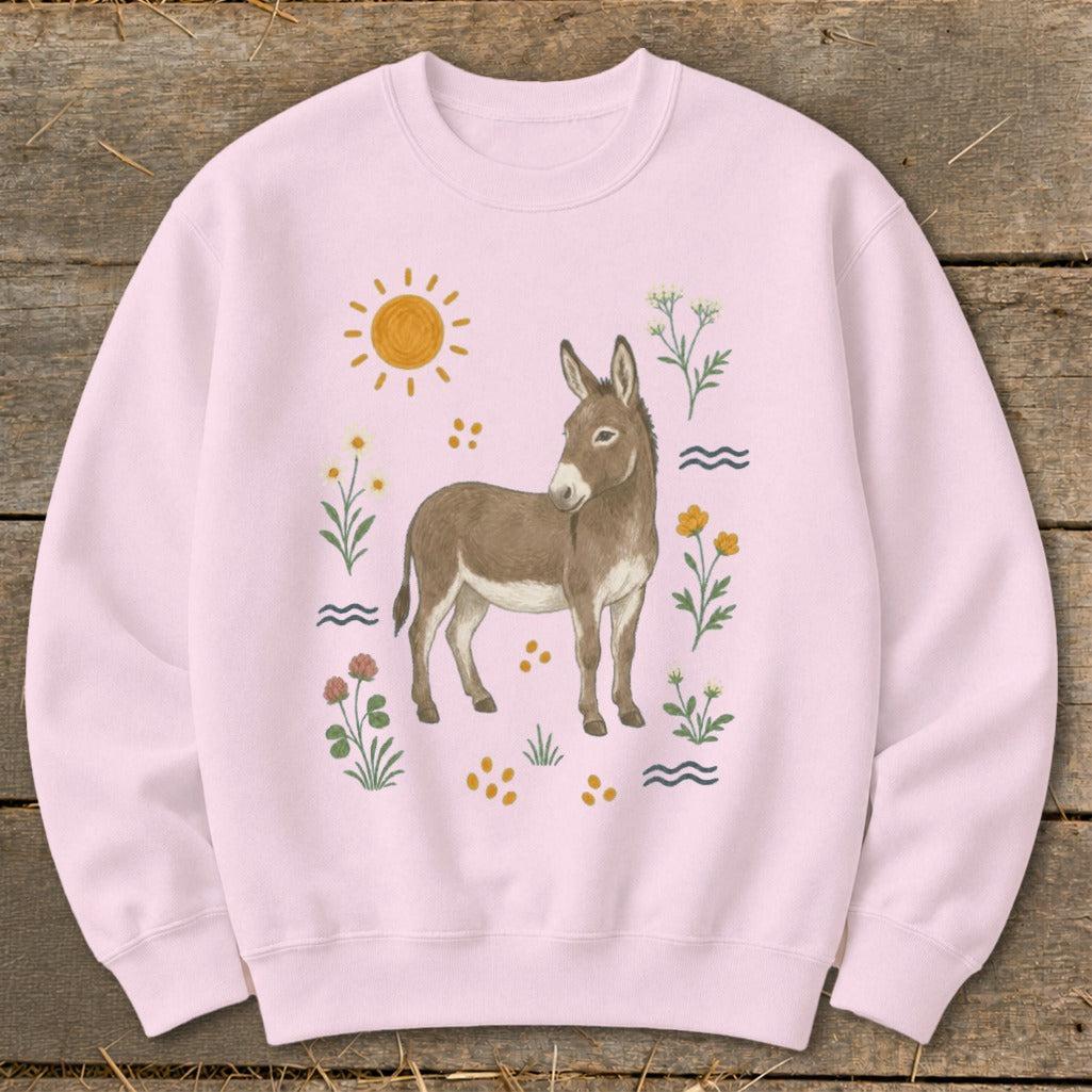 Folk Art Donkey Sweatshirt