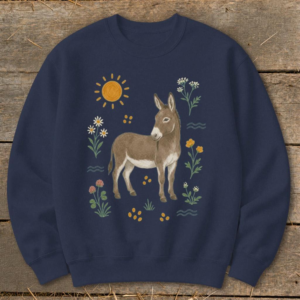 Folk Art Donkey Sweatshirt
