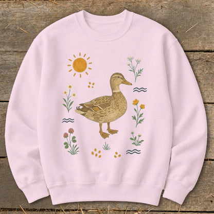 Folk Art Duck Sweatshirt