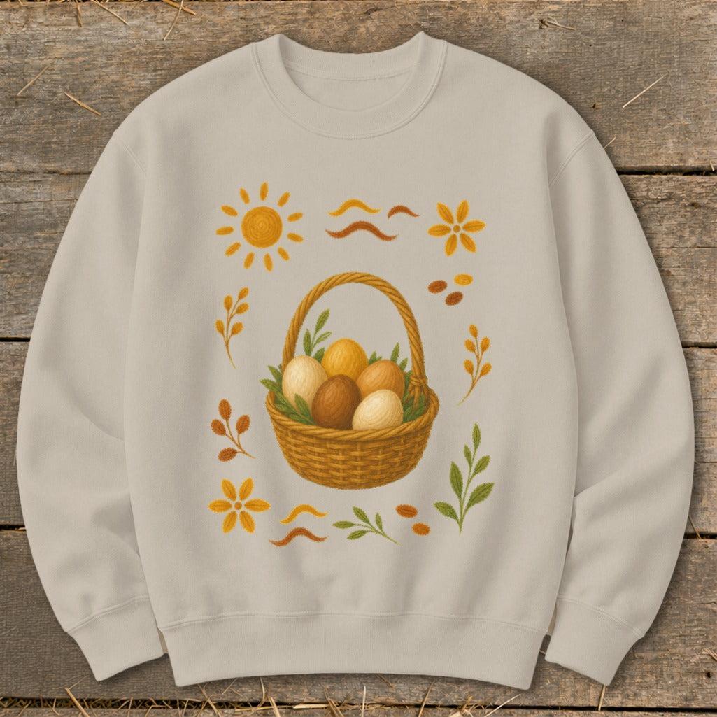 Folk Art Eggs Sweatshirt