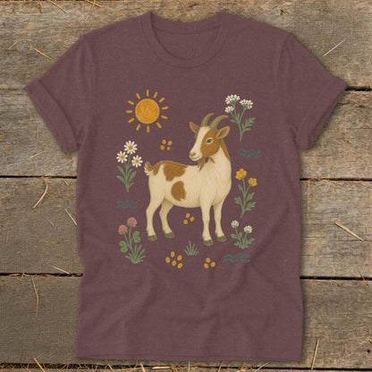 Folk Art Goat Softstyle Tee