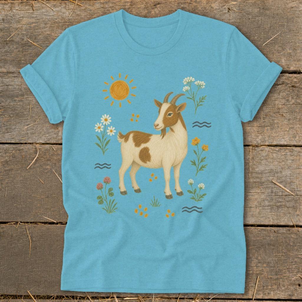 Folk Art Goat Softstyle Tee