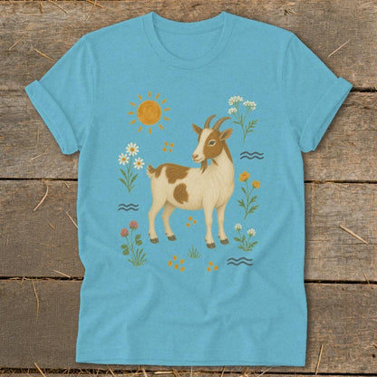Folk Art Goat Softstyle Tee