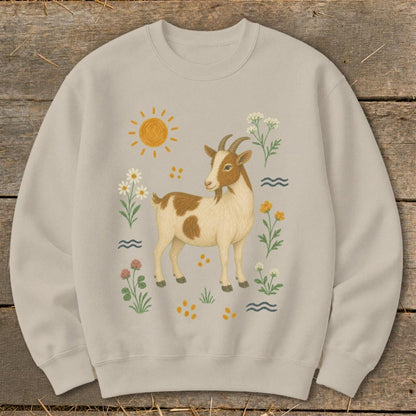 Folk Art Goat Sweatshirt