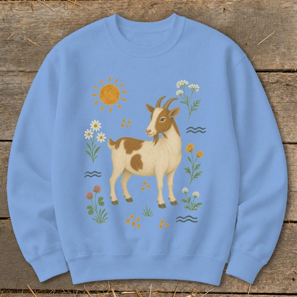 Folk Art Goat Sweatshirt