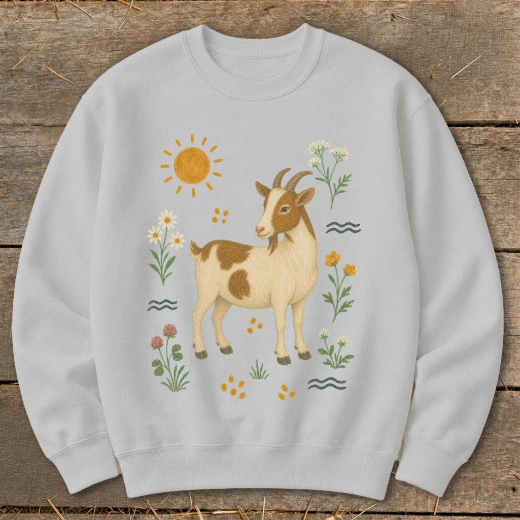 Folk Art Goat Sweatshirt
