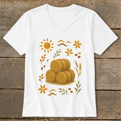 Folk Art Hay V-neck