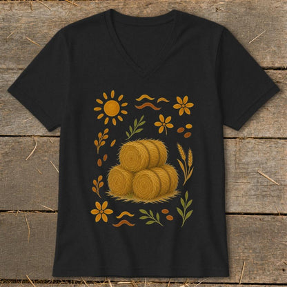 Folk Art Hay V-neck