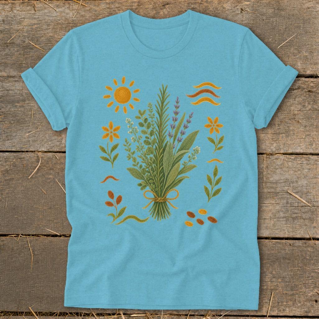 Folk Art Herbs Softstyle Tee
