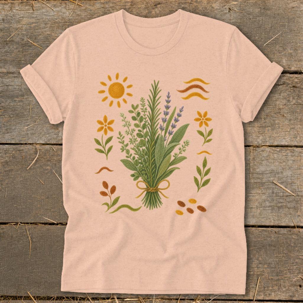 Folk Art Herbs Softstyle Tee