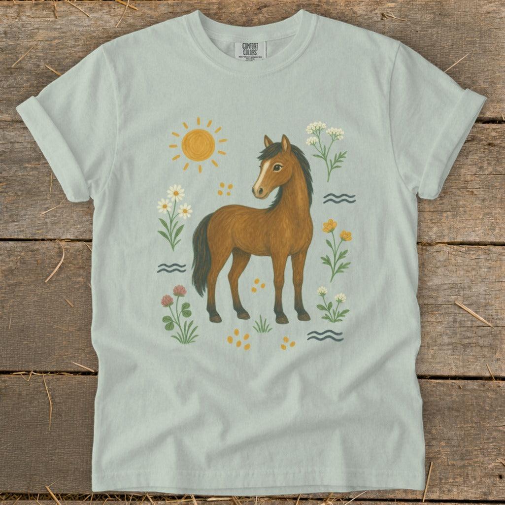 Folk Art Horse Signature Tee