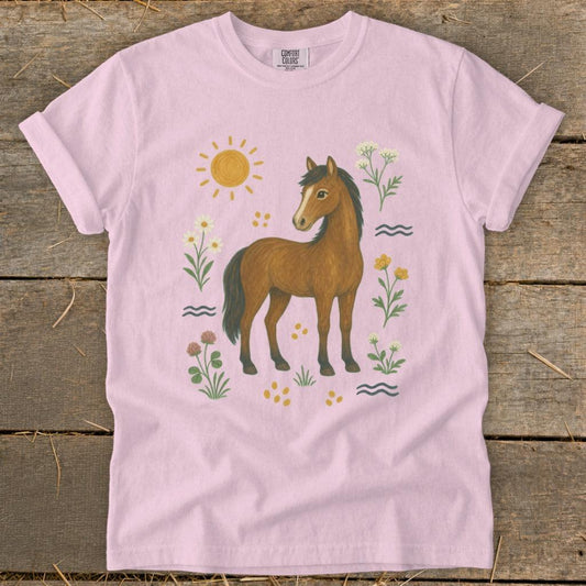 Folk Art Horse Signature Tee