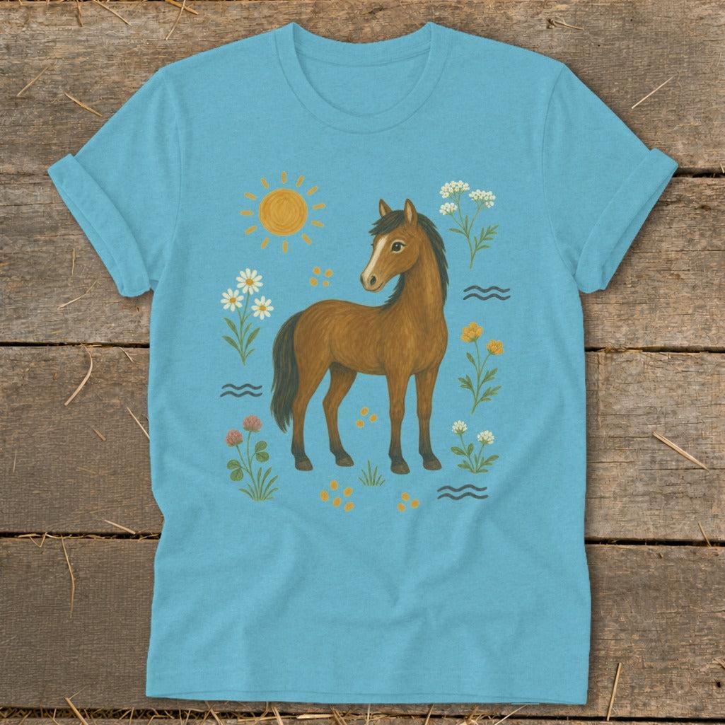 Folk Art Horse Softstyle Tee