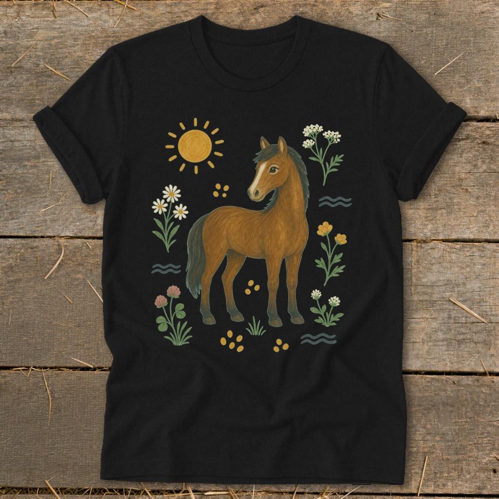Folk Art Horse Softstyle Tee