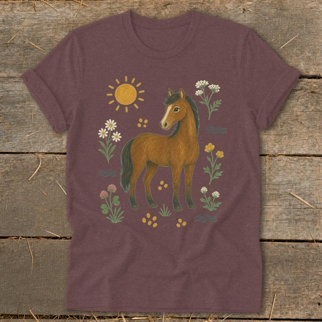 Folk Art Horse Softstyle Tee