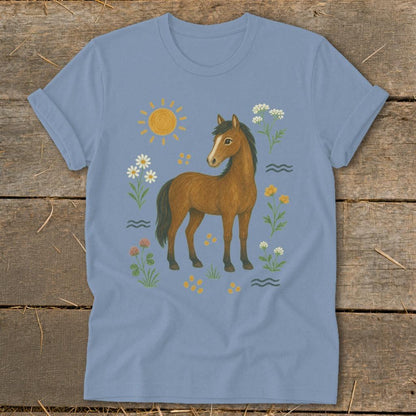 Folk Art Horse Softstyle Tee