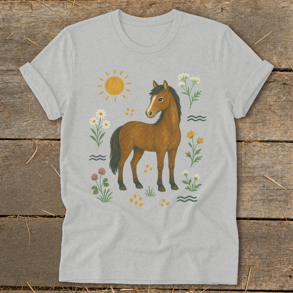Folk Art Horse Softstyle Tee