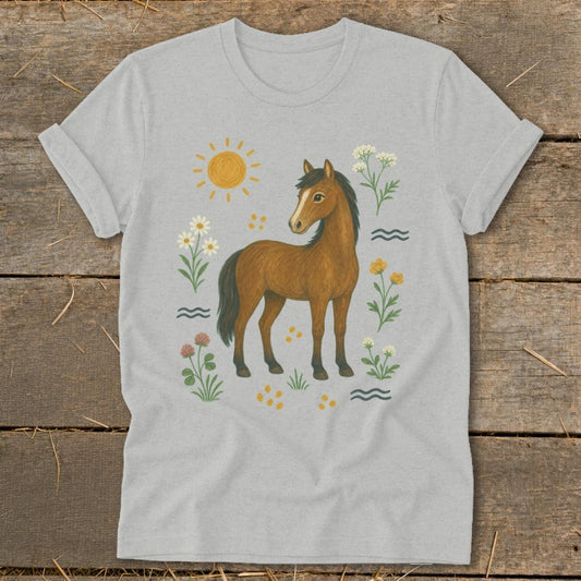 Folk Art Horse Softstyle Tee