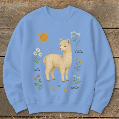 Folk Art Llama Sweatshirt