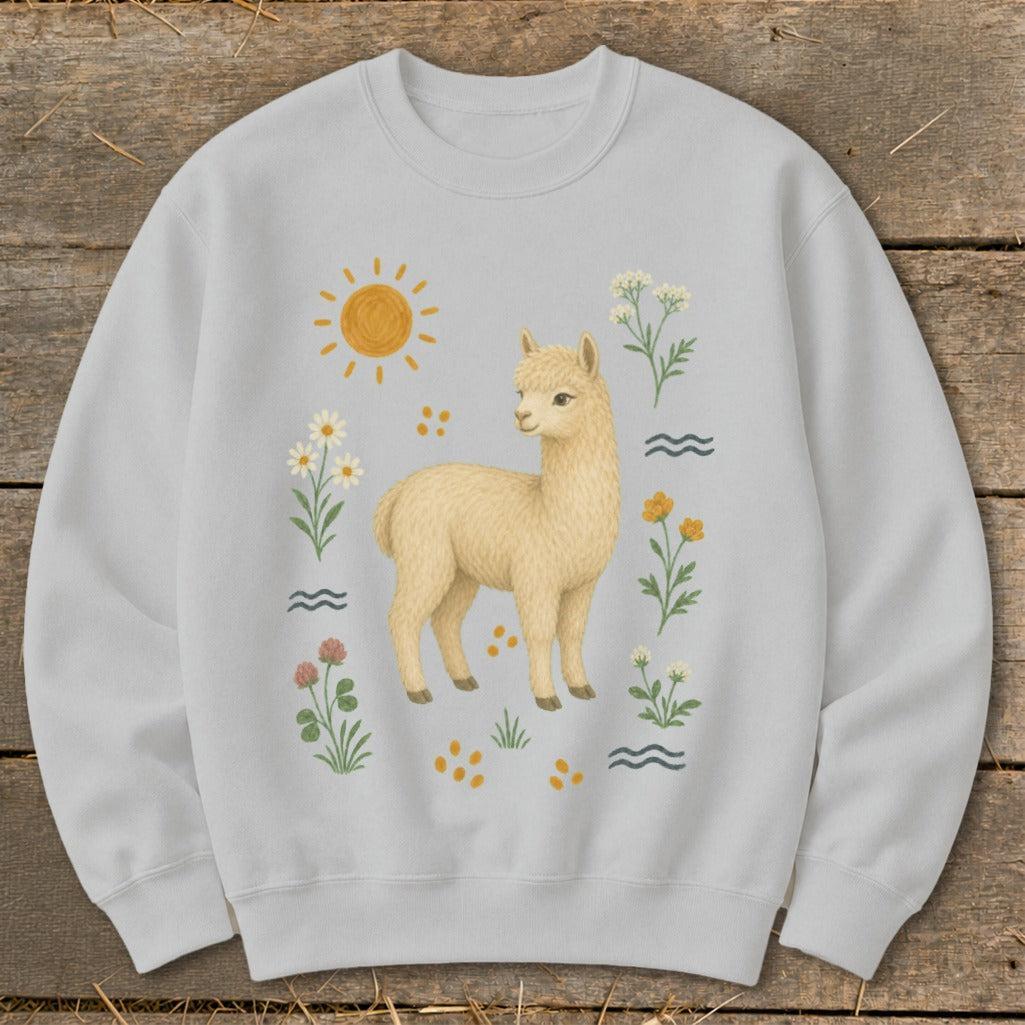 Folk Art Llama Sweatshirt