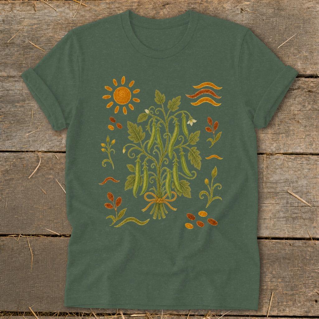 Folk Art Peas Softstyle Tee