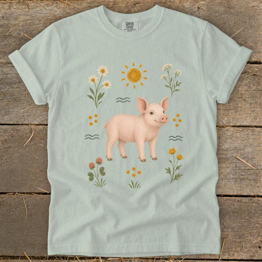 Folk Art Pig Signature Tee