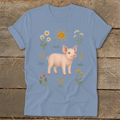 Folk Art Pig Softstyle Tee