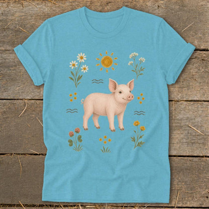 Folk Art Pig Softstyle Tee