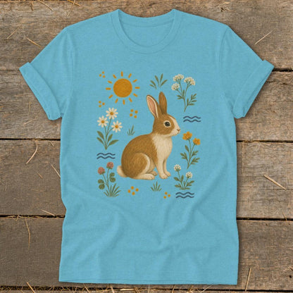 Folk Art Rabbit Softstyle Tee