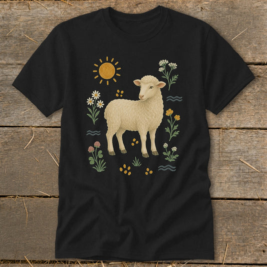 Folk Art Sheep Classic Tee