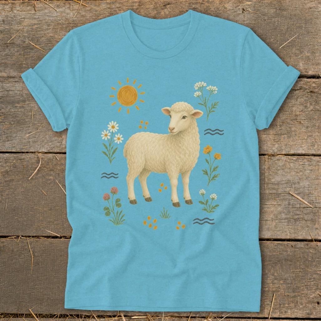 Folk Art Sheep Softstyle Tee