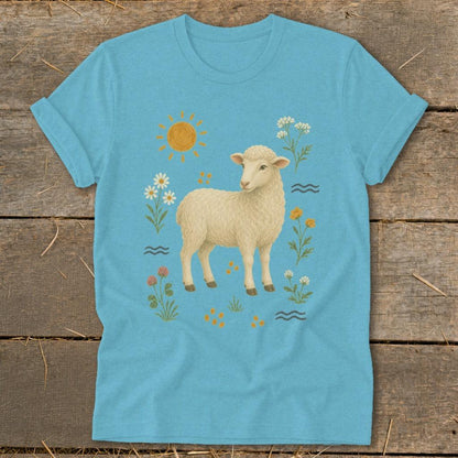 Folk Art Sheep Softstyle Tee