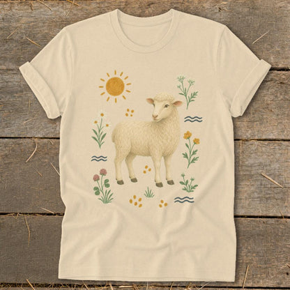 Folk Art Sheep Softstyle Tee