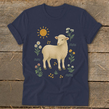 Folk Art Sheep Softstyle Tee