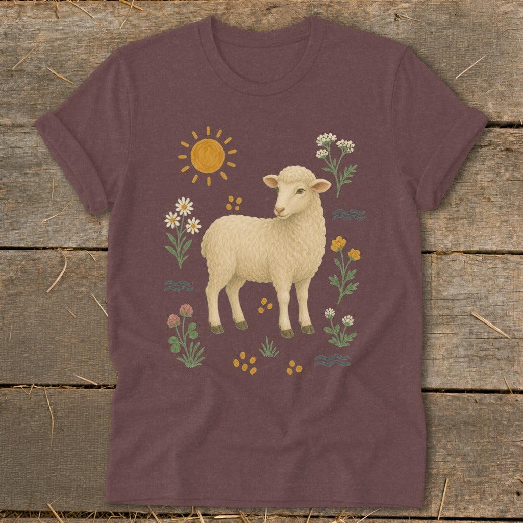 Folk Art Sheep Softstyle Tee