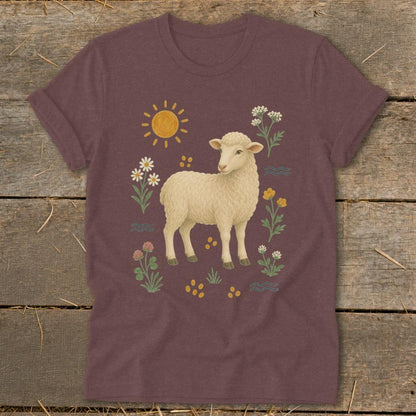Folk Art Sheep Softstyle Tee