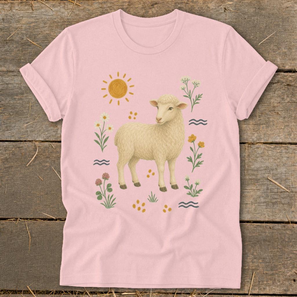 Folk Art Sheep Softstyle Tee
