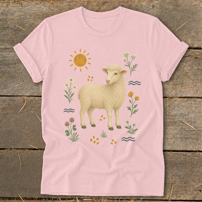 Folk Art Sheep Softstyle Tee