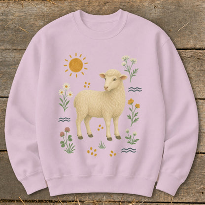 Folk Art Sheep Sweatshirt